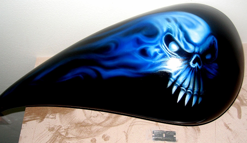 Blue Skull Tank